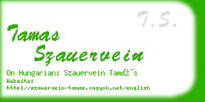 tamas szauervein business card